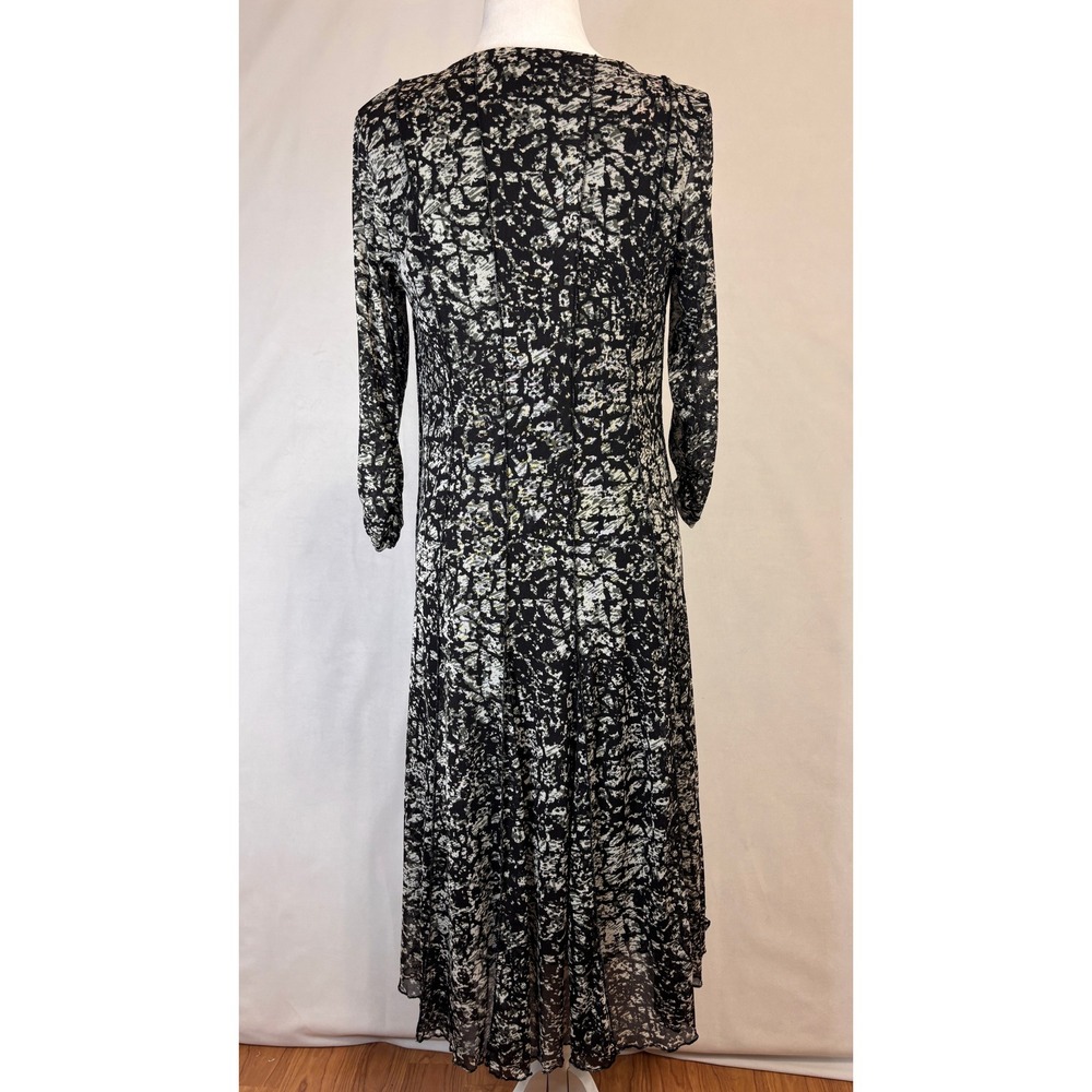 Coldwater Creek Mesh Dress Womens P10 Lettuce Hem Y2K Whimsigoth Fairy Grunge - Picture 6 of 12